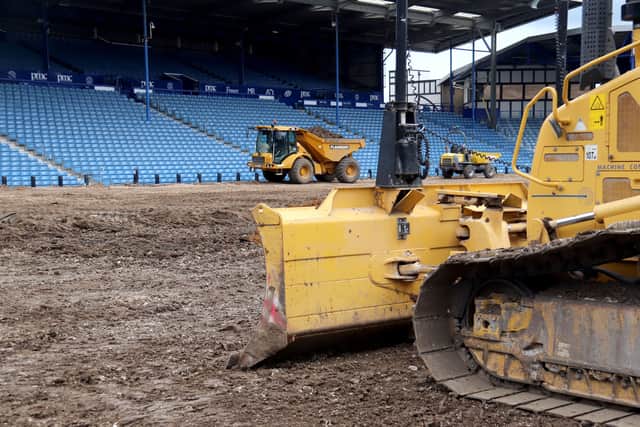 The close season has seen Pompey redevelop their Fratton Park pitch. Picture: Habibur Rahman