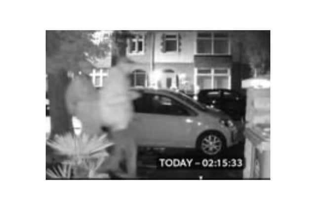 CCTV still of the theft in Amberley Road 