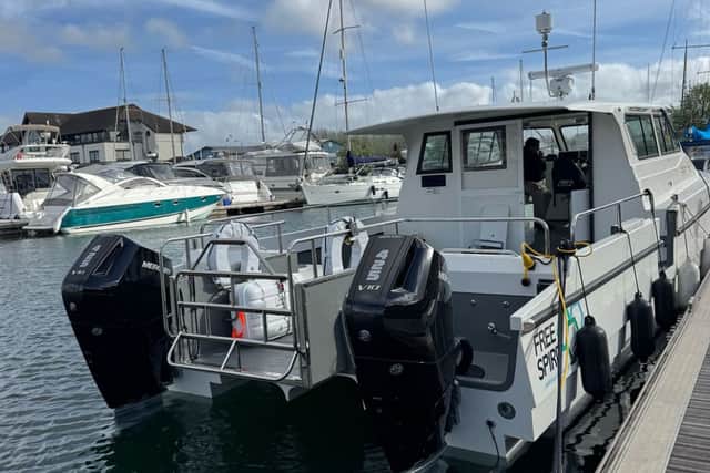 Pictured: FreeSpirit - a new boat created to provide learning opportunities and support for young people in coastal communities.