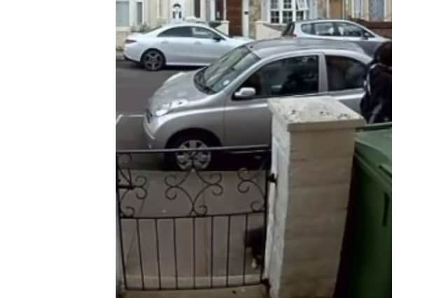 Dog mess was left outside the front gate of an elderly man’s house in Sheffield Road, Fratton
