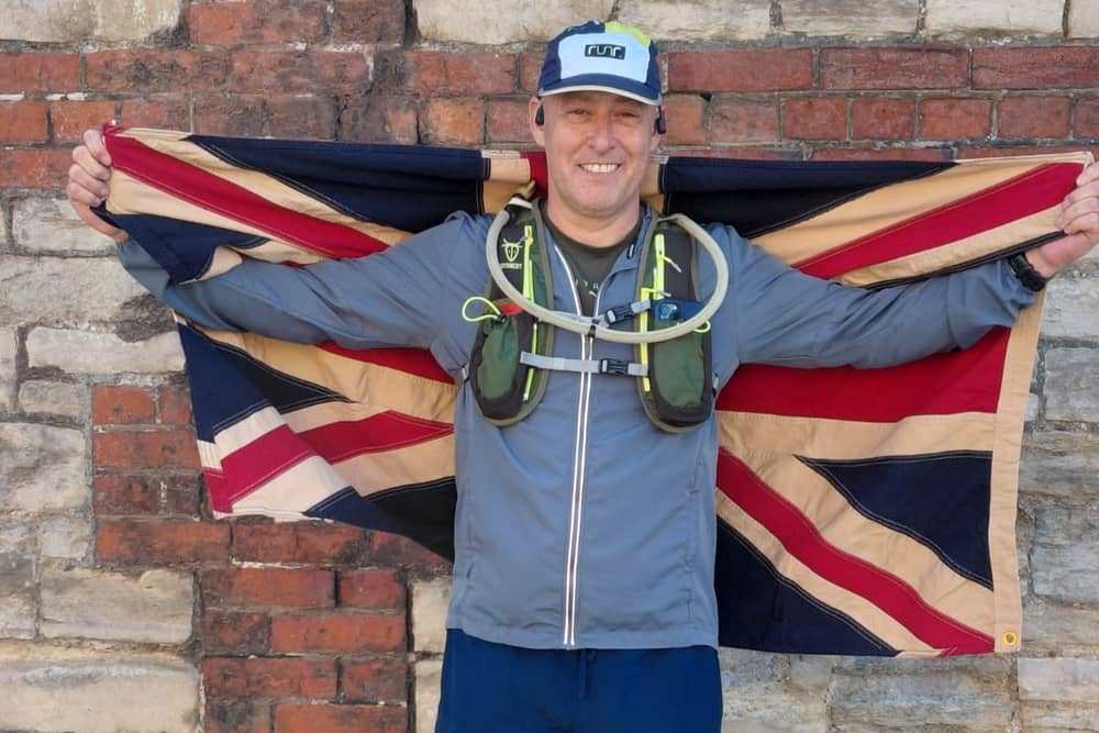 Scott Caswell, current Warwickshire police officer and former soldier in the British Army, completed a gruelling running and cycling challenge at Portsmouth Historic Dockyard.