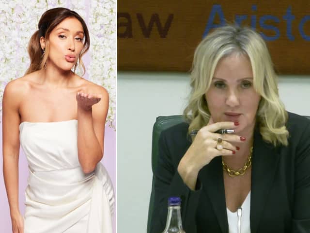 Married at First Sight participant Shona Manderson, left, and Dame Caroline Dinenage 