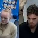 Police would like to speak to these two people after around £575 worth of cleaning goods were stolen from B&M in Segensworth.
