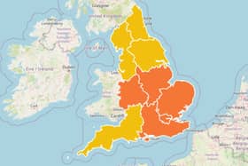 An amber heat-health alert has been issued by the UK Health Security Agency for the South East.