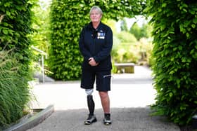 Veteran Janet Riddell, of Fareham, before a Service of Remembrance at the National Memorial Arboretum in Alrewas, Staffordshire, to mark 15 years since the Iraq War. The Royal British Legion are leading commemorations marking the 15th anniversary since the end of Operation Telic.