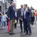 Pompey owner Michael Eisner, left, with chief executive Andy Cullen