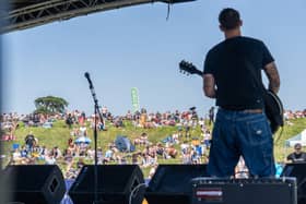 Making Eyes play at the Southsea Bandstand