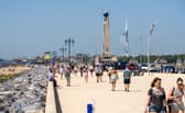 People enjoying the bank holiday sun in Southsea.  Pictured by Alec Chapman