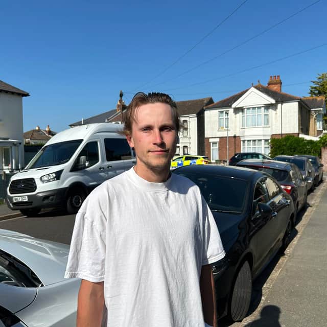 Alfie Wiseman, 21, of Hartley Road