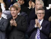 Pompey director Eric Eiser, left, and chief executive Andy Cullen.