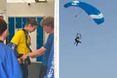 Tia Brookes completed her charity skydive for Sophie's Legacy last weekend.