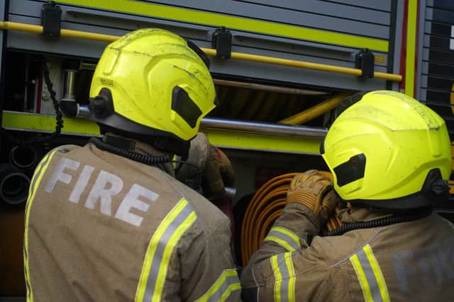 Southsea firefighters are at the scene 