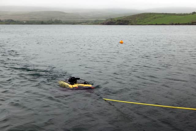 A remote-controlled robot designed to destroy mines has been thoroughly tested by Royal Navy divers before being prepared for the Middle East.