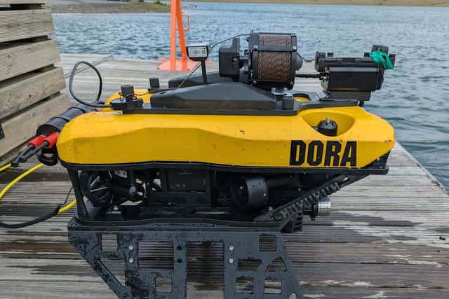 The Video Ray Defender - minus the Viper disposal system - out of the water
