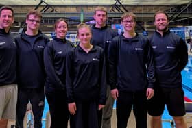 The Portsmouth Northsea swimmers who competed in the International Challenge de Genève, Geneva, in January