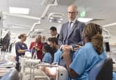 Minister for Care Stephen Kinnock visited the University of Portsmouth's Dental Academy in Hampshire Terrace, Portsmouth, on Tuesday, June 2, 2026.