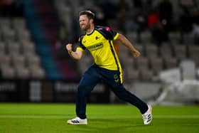 Liam Dawson shone as Hampshire Hawks beat Sussex Sharks.