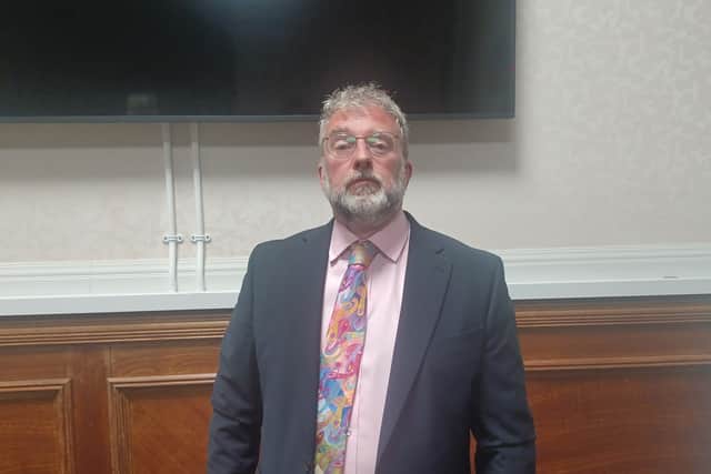 Jonathan Bacon, the leader of the Isle of Wight Council
