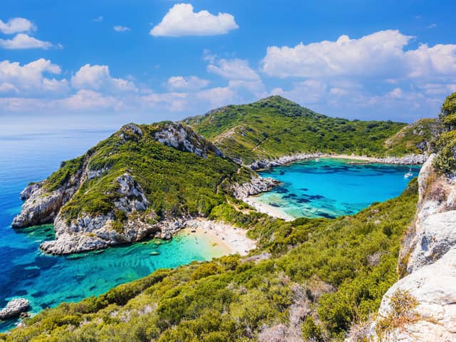 Guests can hike scenic trails through the island