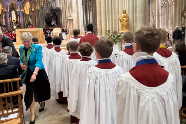 Portsmouth choristers sang at Bayeux Cathedral