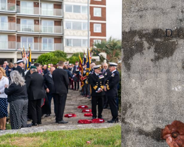D Day Memorial Service at the D Day memorial Stone in Southsea.  Pictured by Alec Chapman