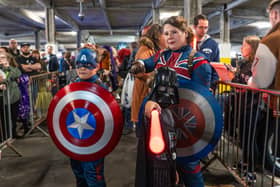 Port Solent Comic Con 2026 in Port Solent. Pictured is the Orchard Smith Family. Pictured by Alec Chapman