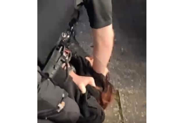 Police restrain girl in Southampton