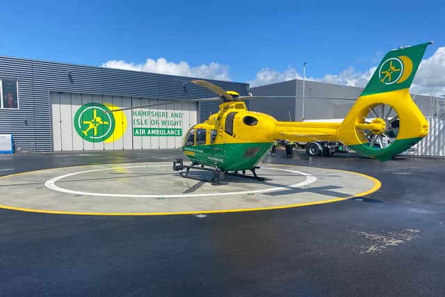 Hampshire and Isle of Wight Air Ambulance's new base at Southampton Airport