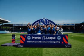 Pompey's under-16s claimed a league and cup double last season, including the Premier League U16 Professional Development League Cup. Picture: Hepta Outis