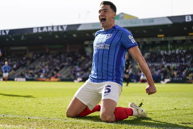 Regan Poole’s partnership with Conor Shaughnessy in Pompey’s defence has been the most effective in the Championship. Picture: Jason Brown/ProSportsImages