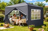 This spacious Neo gazebo could help keep outdoor celebrations going whatever the British weather brings