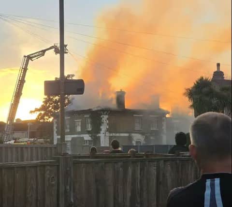 Fire in Privett Road, Gosport. Picture: Jamie Williams