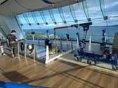 Spinnaker Tower's glass floor is replaced