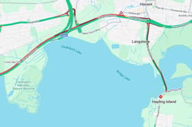 Road closure on Hayling Island