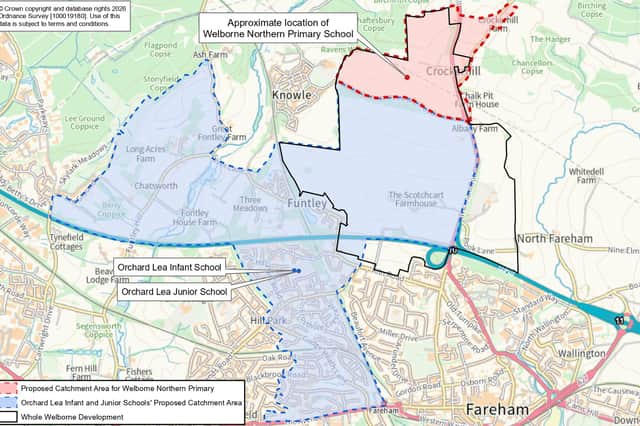 Welborne Proposed catchment area