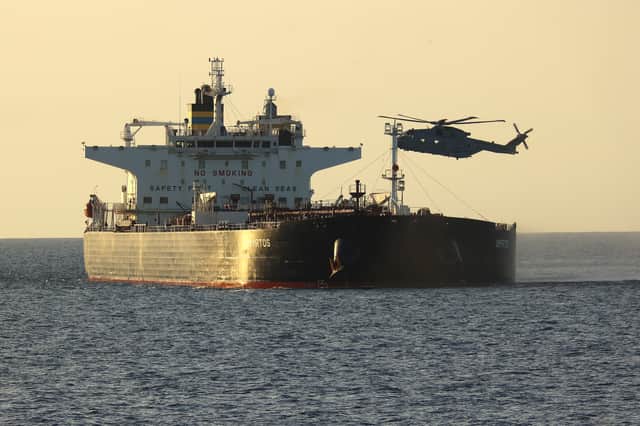 42 Commando of the UK Commando force conducting maritime interdiction operations on CMR Smyrtos sailing under a false Cameroonian flag.