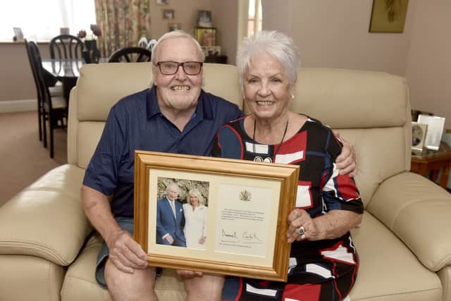 Joe (84) and his wife Margaret McCue (79) from Waterlooville, celebrated their Diamond 60th Wedding Anniversary on February 2, 2026.