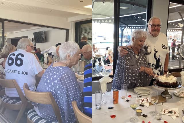 Joe (84) and his wife Margaret McCue (79) from Waterlooville, celebrated their Diamond 60th Wedding Anniversary on February 2, 2026.