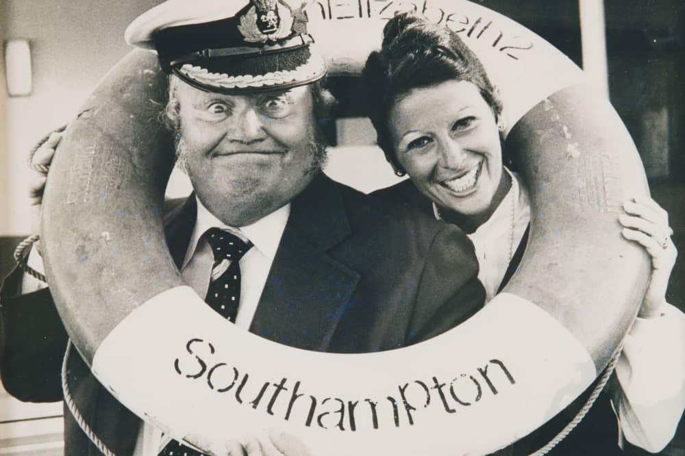 Sue and Harry Secombe QE2 1979
