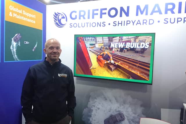 Griffon Marine's head of support, Andy Weaver.