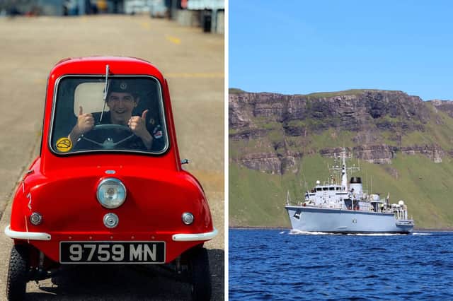 One sailor got chance to drive a Peel P50 during operations aboard HMS Middleton.