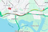 A27 delays eastbound on Thursday, June 18.