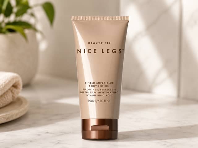 Beauty Pie Nice Legs Tinted Super Blur Body Lotion helps create smoother-looking, more even-toned legs
