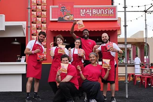 Nongshim Taste of London Food Festival promotional booth