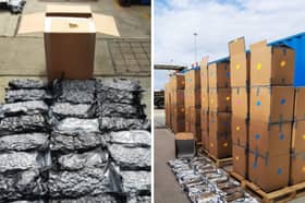 A record-breaking drugs haul was seized from Southampton port.
