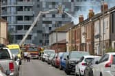 Trains will not be serving Cosham Railway Station "until further notice" as firefighters continue to tackle a blaze in Portsmouth Road.