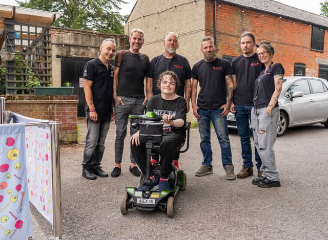 Jamie Jewell, Steve Jewell, Martin Haines, Craig, Dorian and Kate Upton, and Alex. Pictured by Alec Chapman