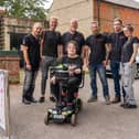 Jamie Jewell, Steve Jewell, Martin Haines, Craig, Dorian and Kate Upton, and Alex. Pictured by Alec Chapman