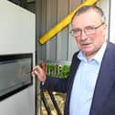 Lord Whitehead, Minister of State for Energy Security and Net Zero, visits Caldera's manufacturing facility in Fareham
Picture: Solent News & Photo Agency