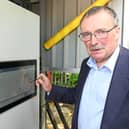 Lord Whitehead, Minister of State for Energy Security and Net Zero, visits Caldera's manufacturing facility in Fareham
Picture: Solent News & Photo Agency